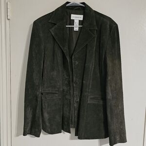 Liz Claiborne Suede Blazer Jacket